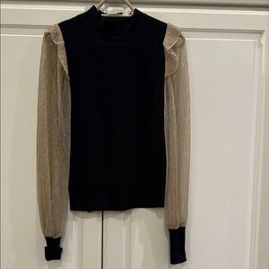 THML Black and Gold Blouse